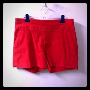 NY&Co bright red stretchy shorts, sz M